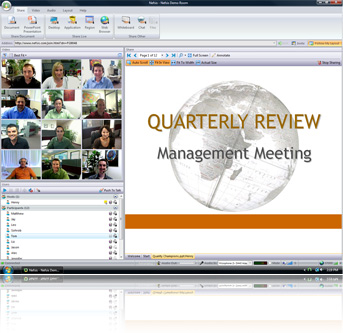 PowerPoint Sharing with multiparty video conferencing