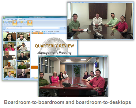 Nefsis boardroom-to-desktop multipoint video conferencing