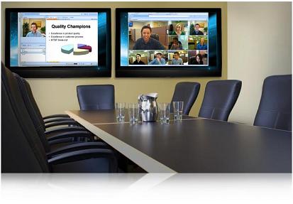 Nefsis Dual Monitor Conference Room