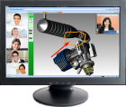 Video conferencing solution with desktop sharing