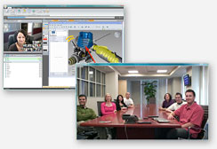 Conference Room Nefsis Screen Shot of Web Conferencing