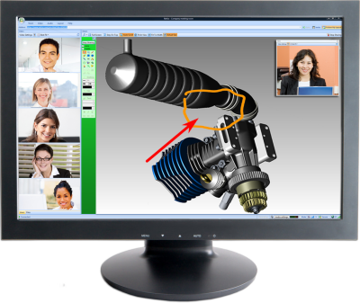 Application Sharing With Multiparty Video Conferencing