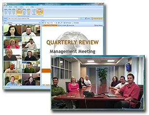 Nefsis audio video conferencing screenshot